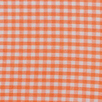 Gingham Poplin Fabric By The Yard | Plaid Cotton Lightweight Poplin Textile | 40s Woven Poplin