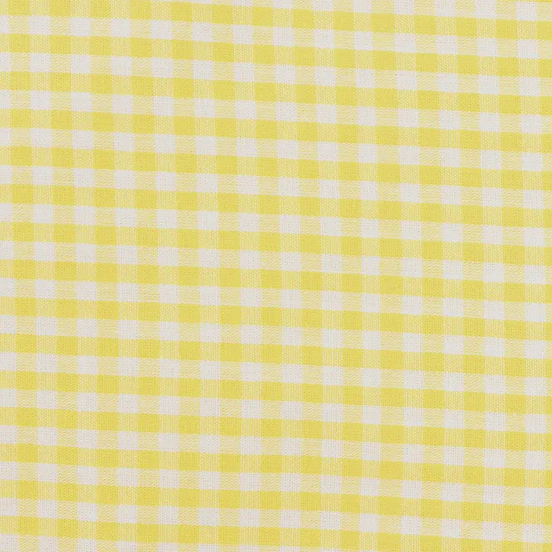 Gingham Poplin Fabric By The Yard | Plaid Cotton Lightweight Poplin Textile | 40s Woven Poplin