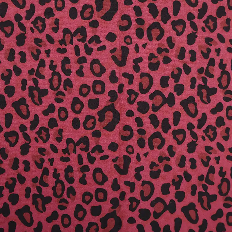 Leopard Cotton Flannel Fabric By The Yard | Floral Cozy Flannel Material | Dresses Blouse Shirt Flannel Textile Cloth