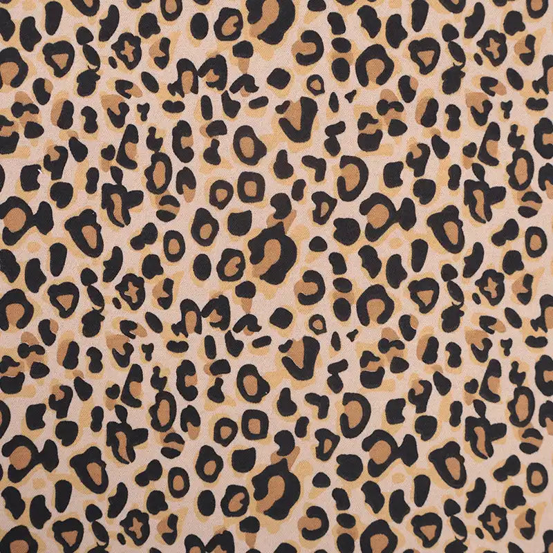 Leopard Cotton Flannel Fabric By The Yard | Floral Cozy Flannel Material | Dresses Blouse Shirt Flannel Textile Cloth
