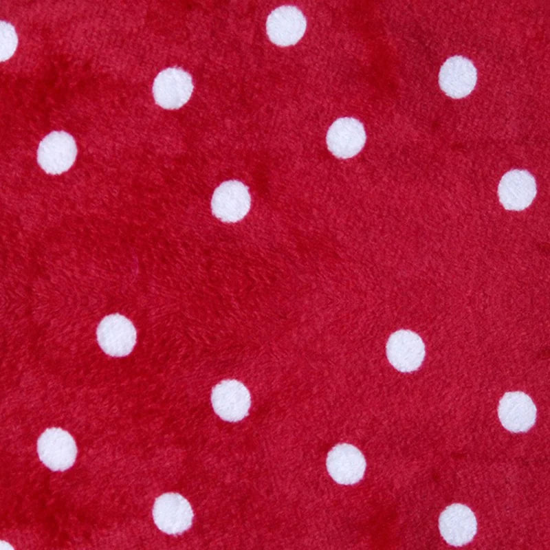 Minky Dot Fabric By The Yard | Printed Dot Patterned Cuddle Minky Fabric | DIY Plushies Toys Sewing Craft Upholstery Material