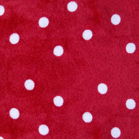 Minky Dot Fabric By The Yard | Printed Dot Patterned Cuddle Minky Fabric | DIY Plushies Toys Sewing Craft Upholstery Material