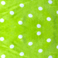 Minky Dot Fabric By The Yard | Printed Dot Patterned Cuddle Minky Fabric | DIY Plushies Toys Sewing Craft Upholstery Material