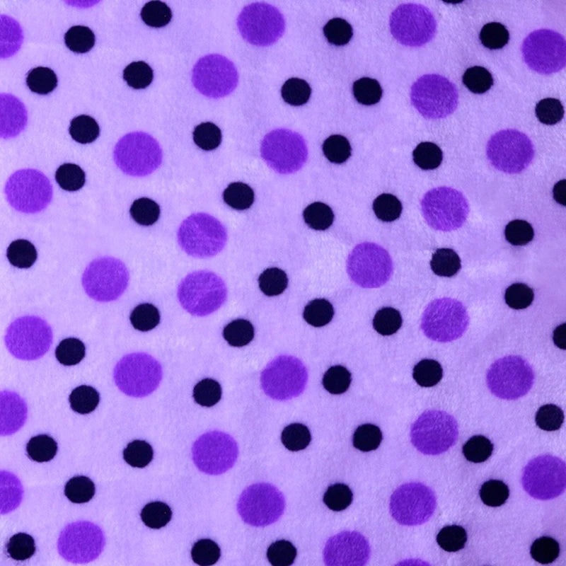 Minky Dot Fabric By The Yard | Printed Dot Patterned Cuddle Minky Fabric | DIY Plushies Toys Sewing Craft Upholstery Material