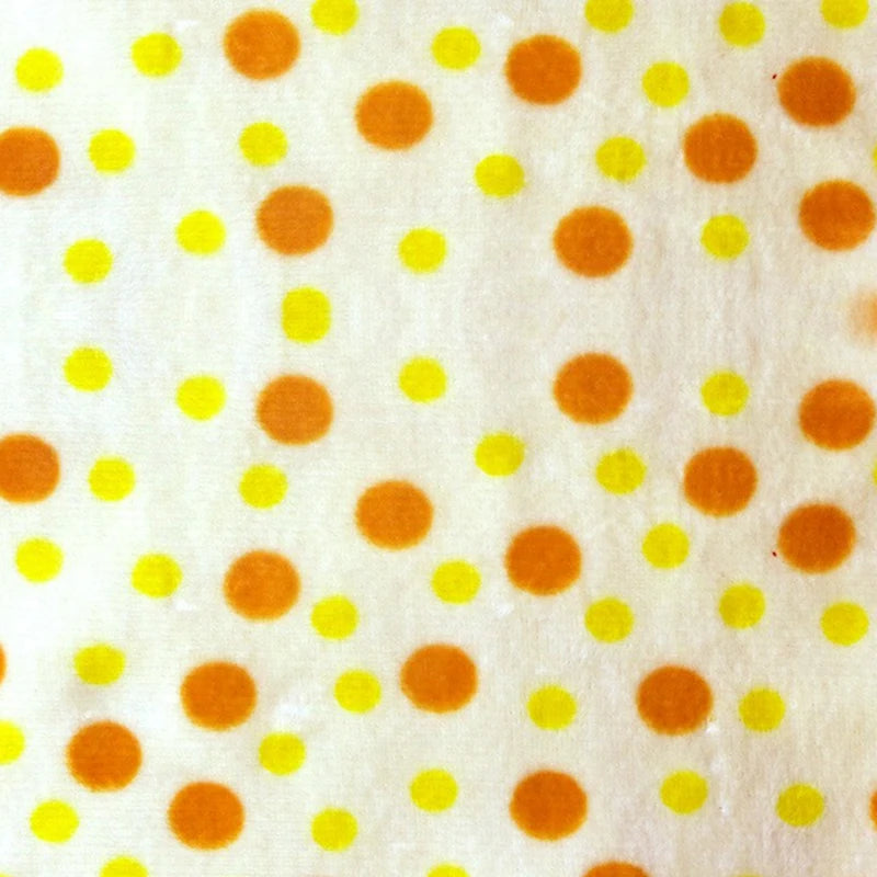 Minky Dot Fabric By The Yard | Printed Dot Patterned Cuddle Minky Fabric | DIY Plushies Toys Sewing Craft Upholstery Material