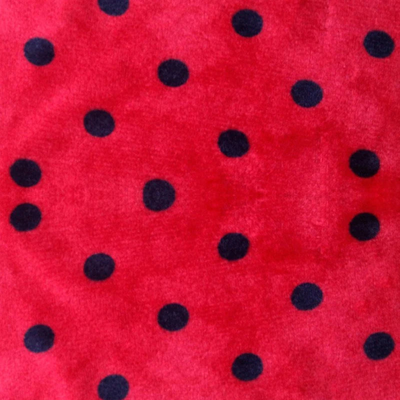 Minky Dot Fabric By The Yard | Printed Dot Patterned Cuddle Minky Fabric | DIY Plushies Toys Sewing Craft Upholstery Material
