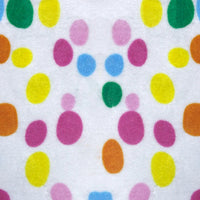 Minky Dot Fabric By The Yard | Printed Dot Patterned Cuddle Minky Fabric | DIY Plushies Toys Sewing Craft Upholstery Material