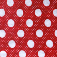 Minky Dot Fabric By The Yard | Printed Dot Patterned Cuddle Minky Fabric | DIY Plushies Toys Sewing Craft Upholstery Material