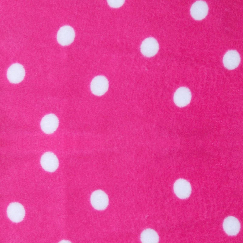Minky Dot Fabric By The Yard | Printed Dot Patterned Cuddle Minky Fabric | DIY Plushies Toys Sewing Craft Upholstery Material