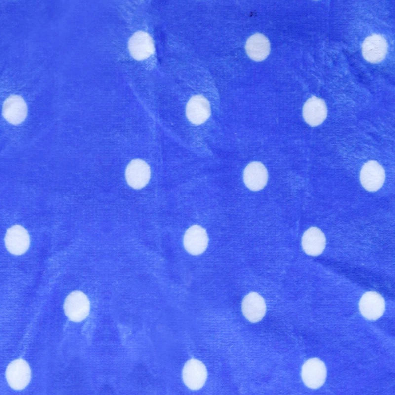 Minky Dot Fabric By The Yard | Printed Dot Patterned Cuddle Minky Fabric | DIY Plushies Toys Sewing Craft Upholstery Material