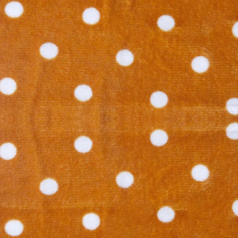 Minky Dot Fabric By The Yard | Printed Dot Patterned Cuddle Minky Fabric | DIY Plushies Toys Sewing Craft Upholstery Material