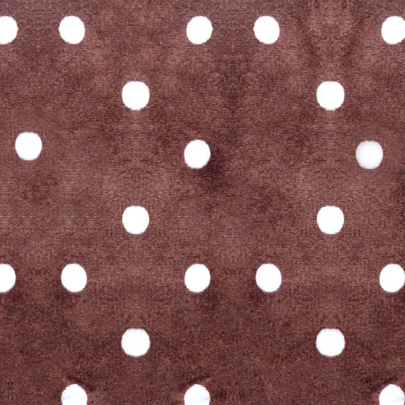 Minky Dot Fabric By The Yard | Printed Dot Patterned Cuddle Minky Fabric | DIY Plushies Toys Sewing Craft Upholstery Material