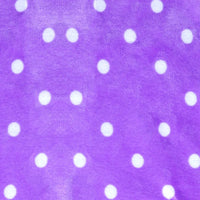 Minky Dot Fabric By The Yard | Printed Dot Patterned Cuddle Minky Fabric | DIY Plushies Toys Sewing Craft Upholstery Material