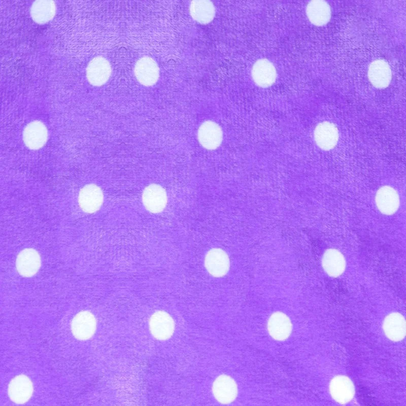 Minky Dot Fabric By The Yard | Printed Dot Patterned Cuddle Minky Fabric | DIY Plushies Toys Sewing Craft Upholstery Material