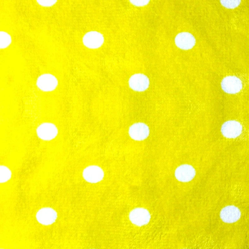 Minky Dot Fabric By The Yard | Printed Dot Patterned Cuddle Minky Fabric | DIY Plushies Toys Sewing Craft Upholstery Material