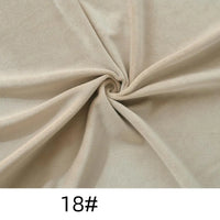 Longon Craft’s Solid Color Thick Cuddle Minky Fabric by the yard is twisted at the center to display its plush texture and flexibility, with “18#” shown at the bottom—ideal for soft dolls, plushies, sewing, and upholstery projects.
