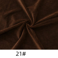 A piece of dark brown Longon Craft Solid Color Thick Cuddle Minky Fabric, known for its soft, velvety texture, is gathered at the center. The number "21#" appears at the bottom.