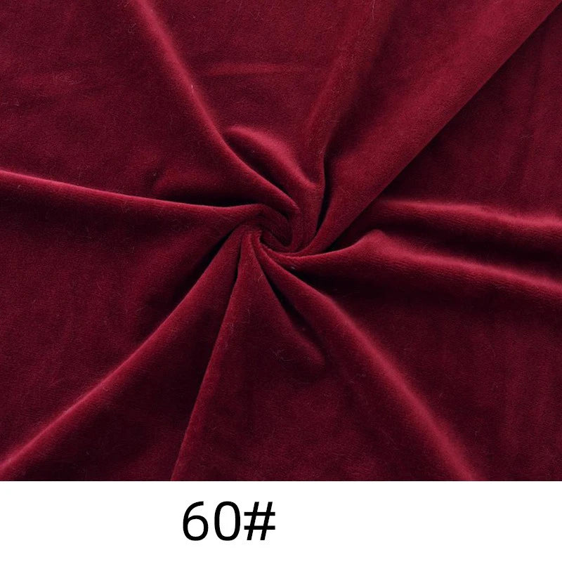 A piece of deep red Longon Craft solid color thick cuddle minky fabric, twisted at the center, with the label "60#" displayed below. Perfect for soft dolls, plushies, craft sewing, and upholstery.