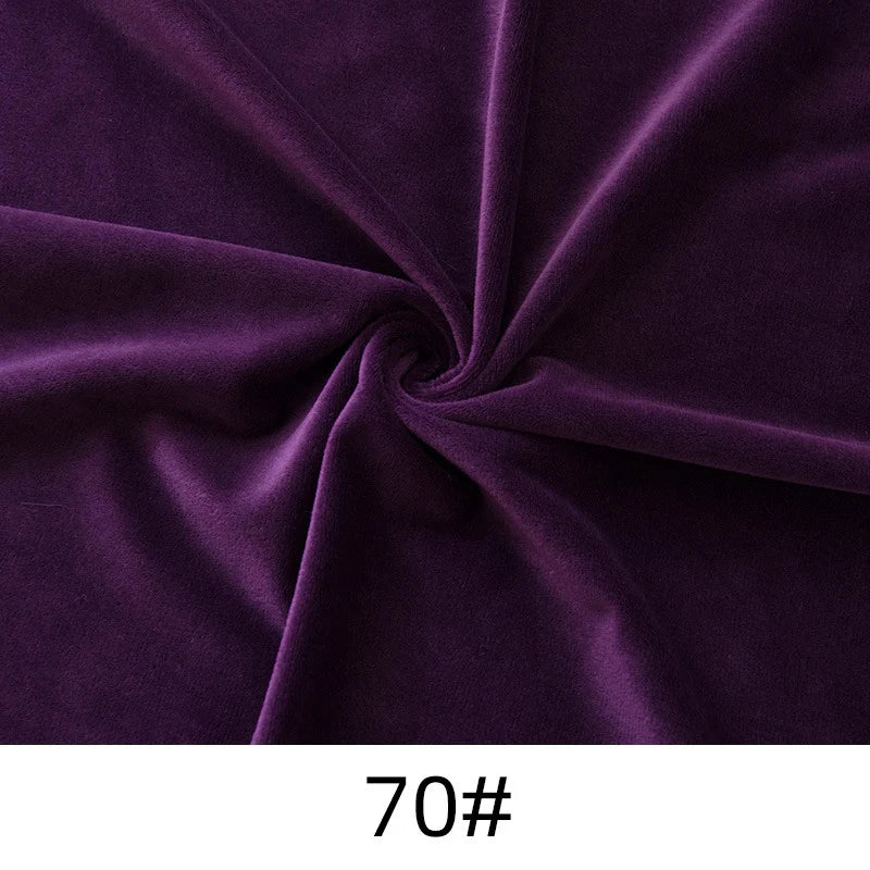 A piece of deep purple Longon Craft Thick Cuddle Minky Fabric is twisted at the center, with the label "70#" displayed at the bottom.