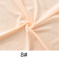 A swirl of soft, light peach Minky fabric from Longon Craft is showcased, highlighting its smooth, plush texture; the label "8#" appears at the bottom. Ideal for dolls, plushies, crafts, sewing, and upholstery.