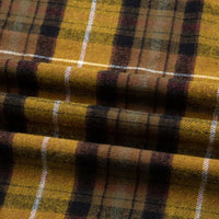 Plaid Cotton Flannel Fabric By The Yard | Cozy Fall Flannel Material | Comfy Shirt Dresses Trousers Sewing Flannel Textile Cloth