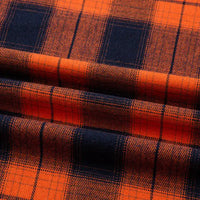 Plaid Cotton Flannel Fabric By The Yard | Cozy Fall Flannel Material | Comfy Shirt Dresses Trousers Sewing Flannel Textile Cloth