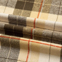 Plaid Cotton Flannel Fabric By The Yard | Cozy Fall Flannel Material | Comfy Shirt Dresses Trousers Sewing Flannel Textile Cloth