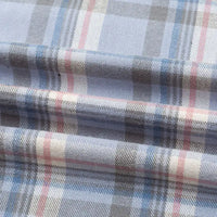 Plaid Cotton Flannel Fabric By The Yard | Cozy Fall Flannel Material | Comfy Shirt Dresses Trousers Sewing Flannel Textile Cloth