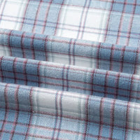 Plaid Cotton Flannel Fabric By The Yard | Cozy Fall Flannel Material | Comfy Shirt Dresses Trousers Sewing Flannel Textile Cloth