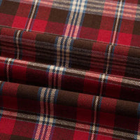 Plaid Cotton Flannel Fabric By The Yard | Cozy Fall Flannel Material | Comfy Shirt Dresses Trousers Sewing Flannel Textile Cloth