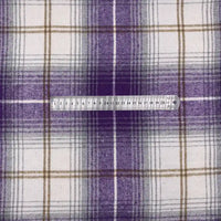 Plaid Fall Flannel Fabric By The Yard | Polyester Cotton Flannelette Fabric Material | Comfy Dresses Shirt Sewing Cloth