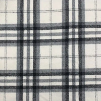 Plaid Fall Flannel Fabric By The Yard | Polyester Cotton Flannelette Fabric Material | Comfy Dresses Shirt Sewing Cloth