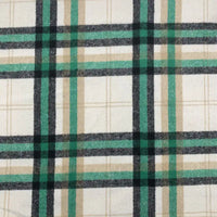 Plaid Fall Flannel Fabric By The Yard | Polyester Cotton Flannelette Fabric Material | Comfy Dresses Shirt Sewing Cloth