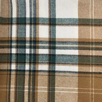Plaid Fall Flannel Fabric By The Yard | Polyester Cotton Flannelette Fabric Material | Comfy Dresses Shirt Sewing Cloth