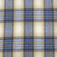 Plaid Fall Flannel Fabric By The Yard | Polyester Cotton Flannelette Fabric Material | Comfy Dresses Shirt Sewing Cloth