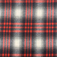 Plaid Fall Flannel Fabric By The Yard | Polyester Cotton Flannelette Fabric Material | Comfy Dresses Shirt Sewing Cloth