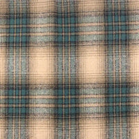 Plaid Fall Flannel Fabric By The Yard | Polyester Cotton Flannelette Fabric Material | Comfy Dresses Shirt Sewing Cloth