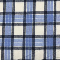 Plaid Fall Flannel Fabric By The Yard | Polyester Cotton Flannelette Fabric Material | Comfy Dresses Shirt Sewing Cloth