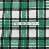 Plaid Fall Flannel Fabric By The Yard | Polyester Cotton Flannelette Fabric Material | Comfy Dresses Shirt Sewing Cloth