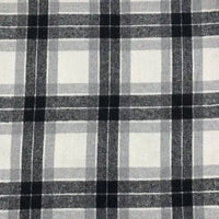 Plaid Fall Flannel Fabric By The Yard | Polyester Cotton Flannelette Fabric Material | Comfy Dresses Shirt Sewing Cloth