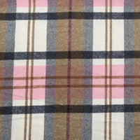 Plaid Fall Flannel Fabric By The Yard | Polyester Cotton Flannelette Fabric Material | Comfy Dresses Shirt Sewing Cloth