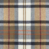 Plaid Fall Flannel Fabric By The Yard | Polyester Cotton Flannelette Fabric Material | Comfy Dresses Shirt Sewing Cloth
