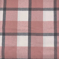 Plaid Fall Flannel Fabric By The Yard | Polyester Cotton Flannelette Fabric Material | Comfy Dresses Shirt Sewing Cloth