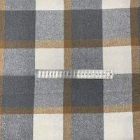 Plaid Fall Flannel Fabric By The Yard | Polyester Cotton Flannelette Fabric Material | Comfy Dresses Shirt Sewing Cloth