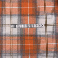 Plaid Fall Flannel Fabric By The Yard | Polyester Cotton Flannelette Fabric Material | Comfy Dresses Shirt Sewing Cloth