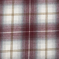 Plaid Fall Flannel Fabric By The Yard | Polyester Cotton Flannelette Fabric Material | Comfy Dresses Shirt Sewing Cloth