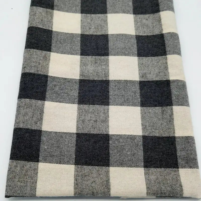 Plaid Flannel Fabric By The Yard | Christmas Holiday Flannelette Material | Cozy Colorful Plaid Polyester Cotton Flannel Cloth For Sewing