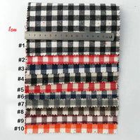 Plaid Flannel Fabric By The Yard | Christmas Holiday Flannelette Material | Cozy Colorful Plaid Polyester Cotton Flannel Cloth For Sewing