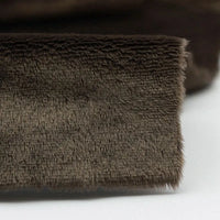 Close-up of Longon Craft’s Plush Minky Fabric By The Yard: a rectangular piece of 5mm soft polyester minky material in solid color, featuring short, dense fibers and a smooth texture—perfect for plushies, sewing, and crafts.