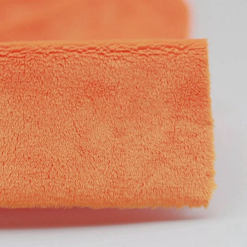 Close-up of Longon Craft Plush Minky Fabric By The Yard, a 5mm soft polyester minky material in solid color, showing its ultra-soft plush texture and neatly folded edge—perfect for plushies, sewing, and crafts.